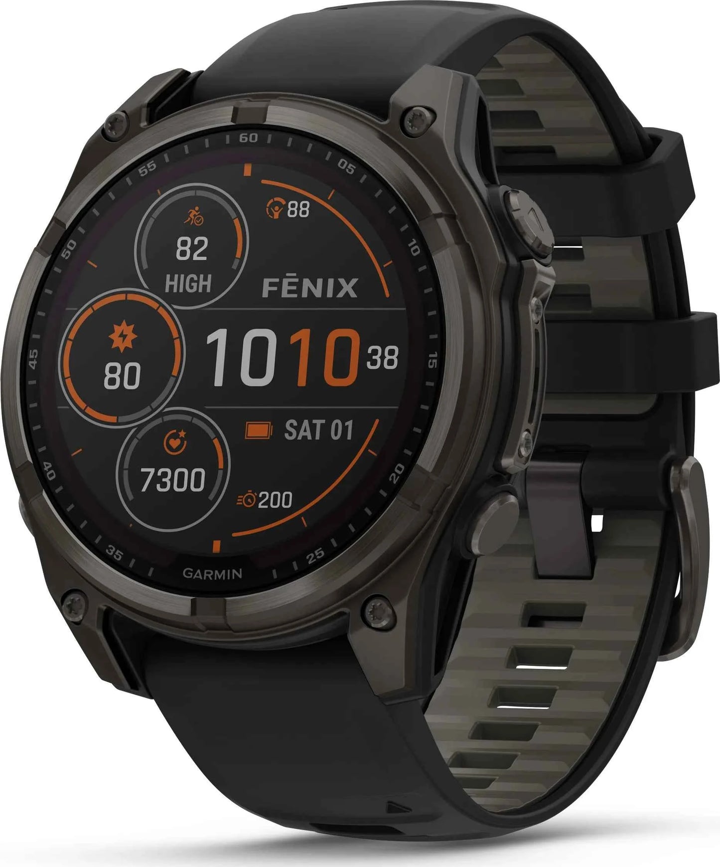 Garmin Fenix 8 51mm Sapphire Solar | Carbon Gray DLC Titanium | Black/Gray | Utmärkt skick