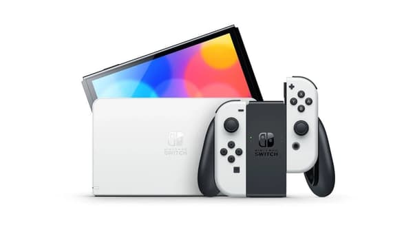 Nintendo Switch OLED 2021 64GB (Vit) - Bra skick Nintendo