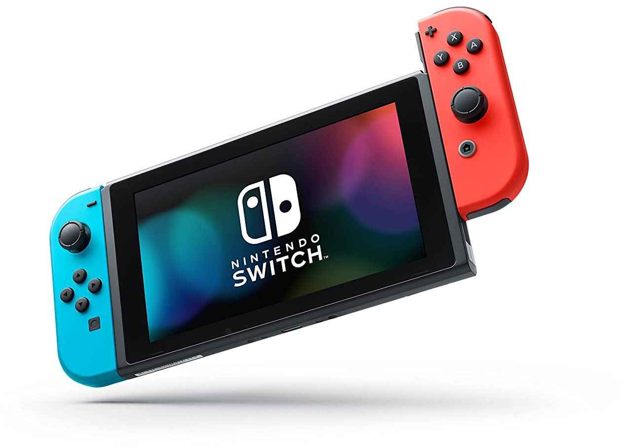 Nintendo Switch gamingkonsol 2019 med JoyCon-kontroller