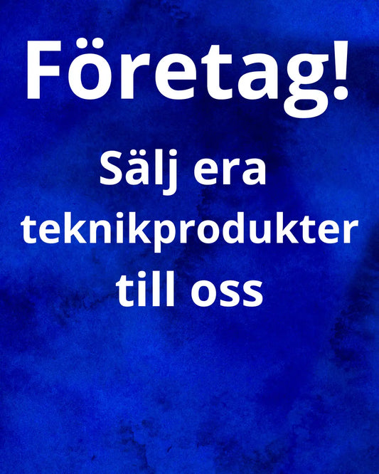 Sälj era begagnade teknikprodukter i stora volymer till Teknikcentralen Teknikcentralen