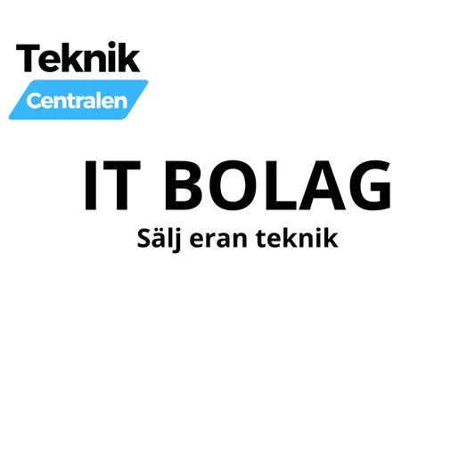 Sälj begagnad teknik från ert företag – vi köper datorer, mobiler och kontors-IT direkt från verksamheten Teknikcentralen