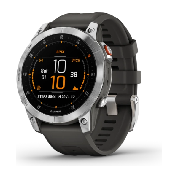 Garmin Epix (Gen 2) Standard Edition, smartwatch stål/grå 47 mm - Utmärkt skick Garmin