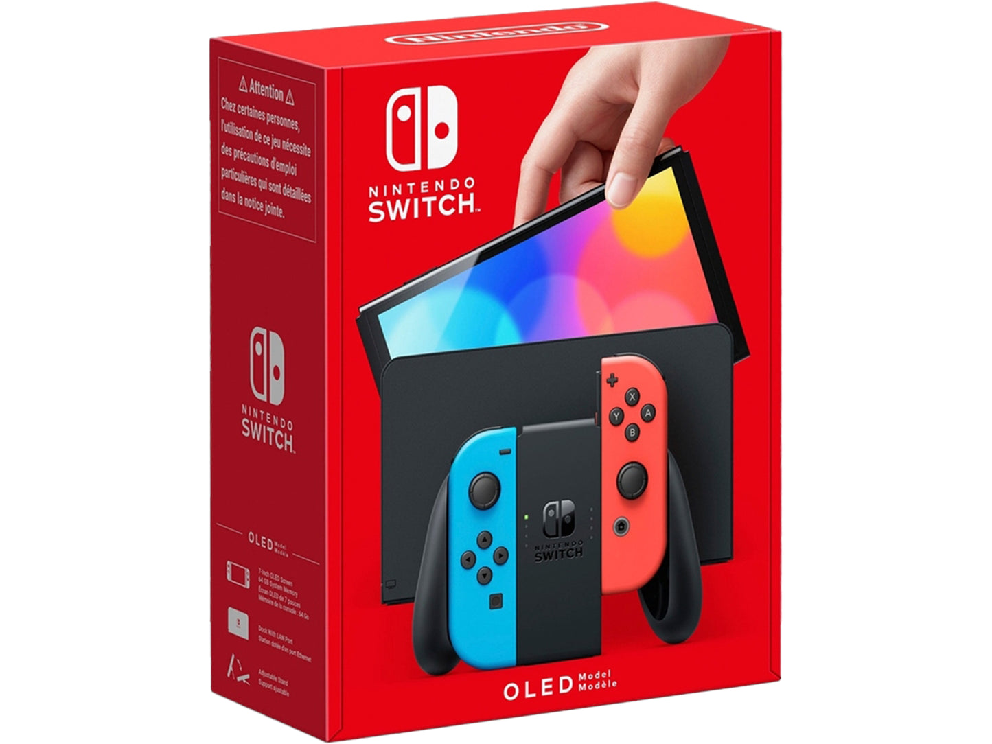 Nintendo Switch OLED – Red & Blue (64 GB) Utmärkt skick