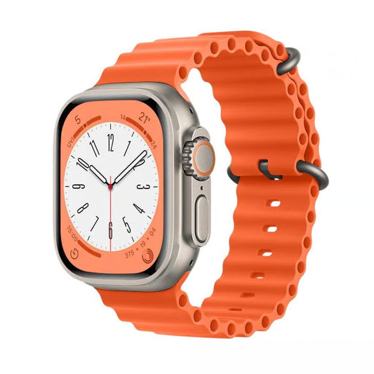 Apple Watch Ultra 49mm 2022 | Naturligt Titan | GPS + Mobilnät | Havsband Apelsin | Utmärkt skick