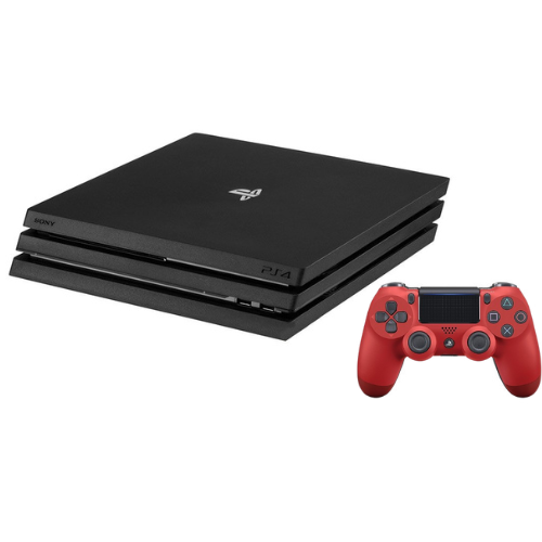 Playstation 4 Pro - 1TB (Röd kontroll)