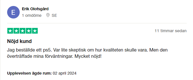 "En skärmdump av Trustpilot-webbplatsen som visar kundrecensioner och betyg för ett företag. Användare kan läsa om andras erfarenheter och betygsätta företag."