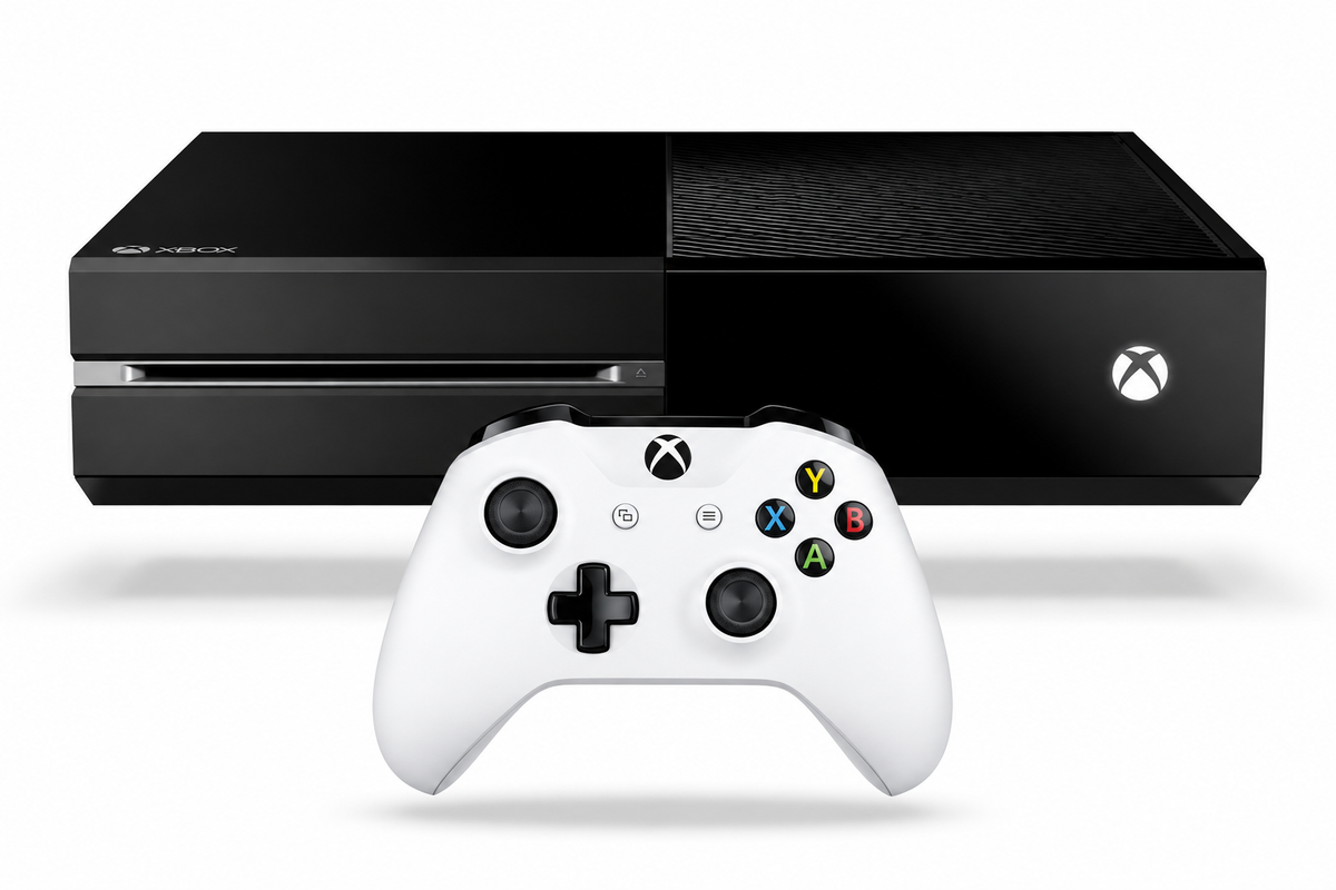 Microsoft Xbox One | 500GB | Svart (med vit kontroll) Microsoft