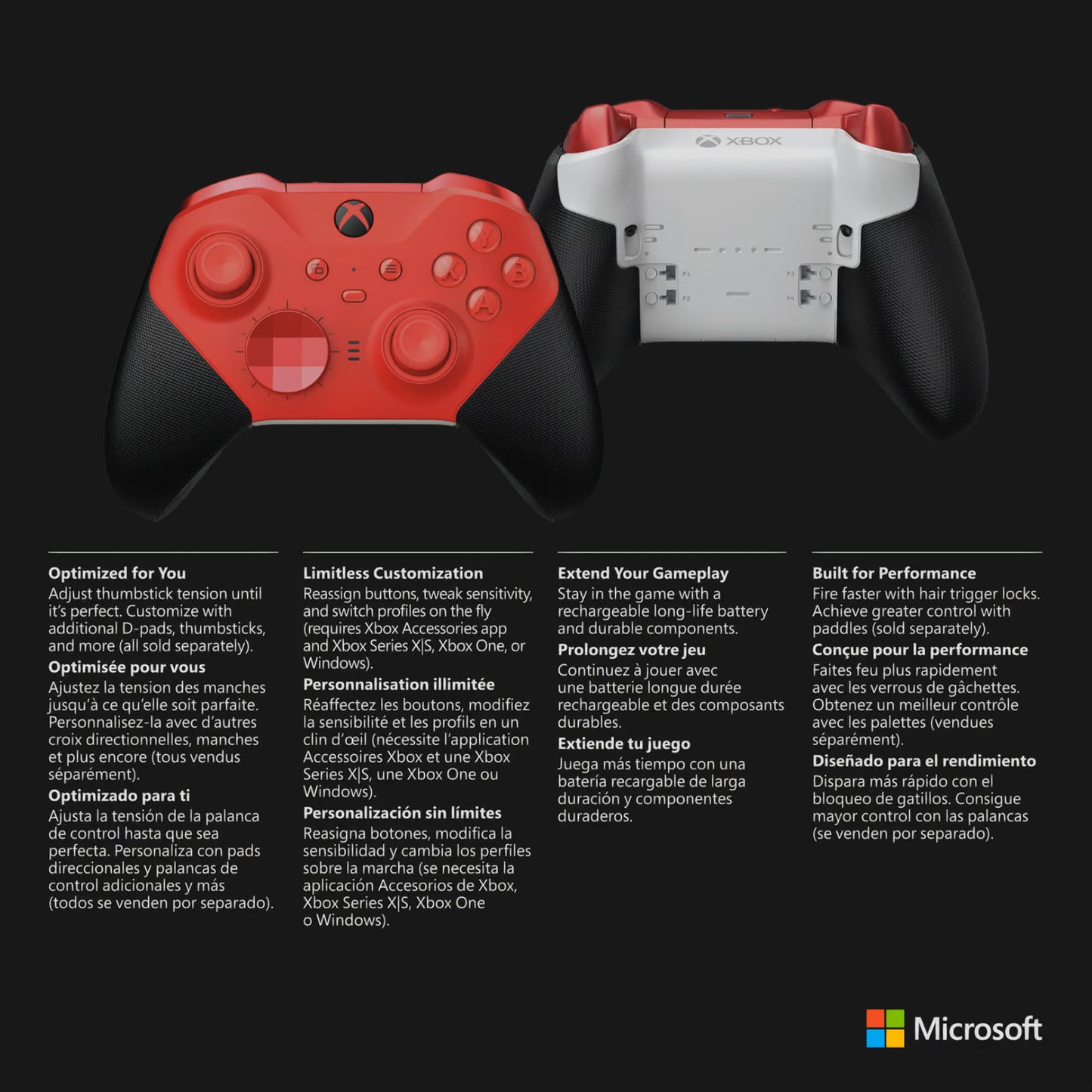 Xbox Elite Wireless Controller Series 2 Core | Röd | Bra skick Microsoft