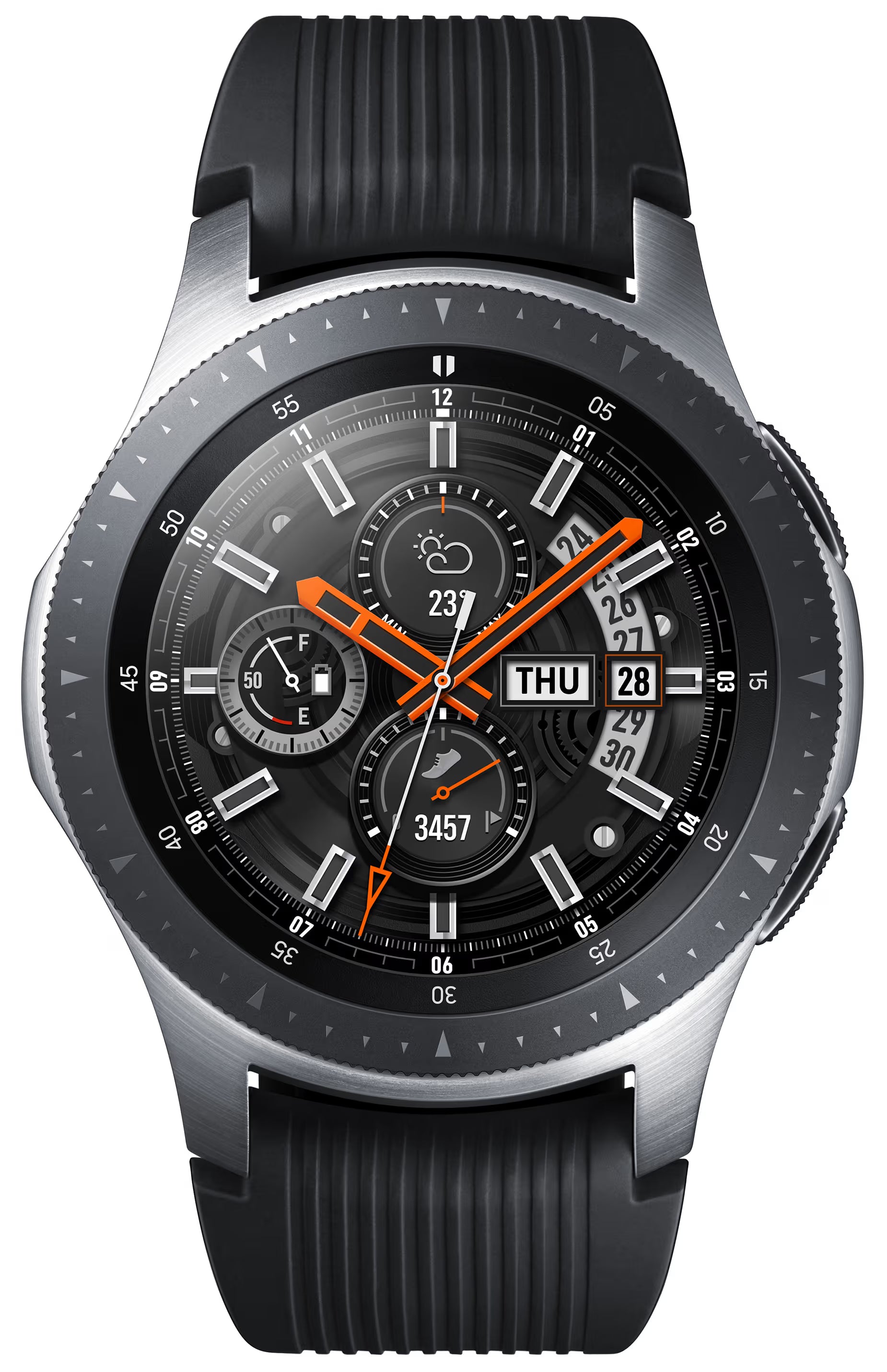 Samsung Galaxy Watch 46 mm 4G | Silver | Bra skick Samsung