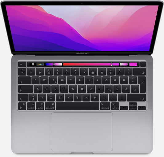 Apple MacBook Pro 13" (M2) – 256GB SSD – 8GB RAM – Rymdgrå – Svenskt tangentbord – Utmärkt skick Apple