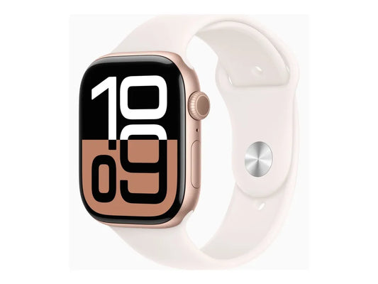 Apple Watch Series 10 Aluminium 46 mm (2024) GPS | Silver | Sportband S/M | Stjärnglans