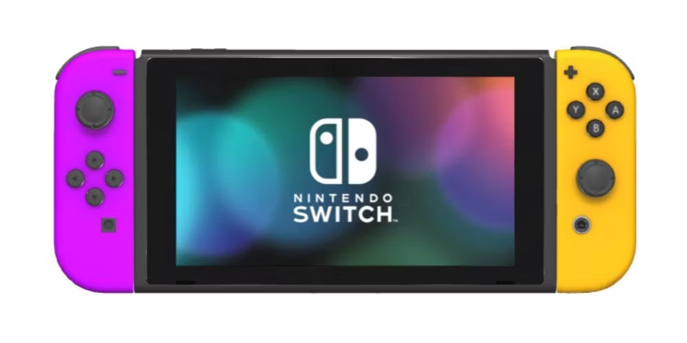 Nintendo Switch 2018 Lila / Orange - Bra skick Nintendo